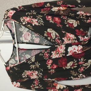 Women's Charlotte Russe Floral Romper M